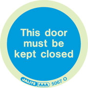 Door Must Be Kept Closed Pack of 10 5067