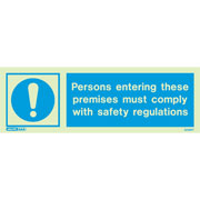 Persons Entering With Safety Regulations 5236