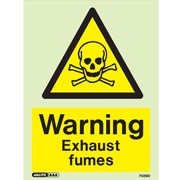 Warning Exhaust Fumes 7589