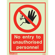 No Entry Unauthorized Personnel 8116