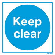 White Keep Clear WX5110