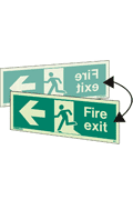 Double sided fire exit right